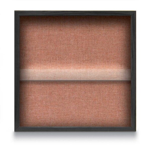 Outdoor Enclosed Combo Board, 48"x36", Bronze Frame/Green & Rubber